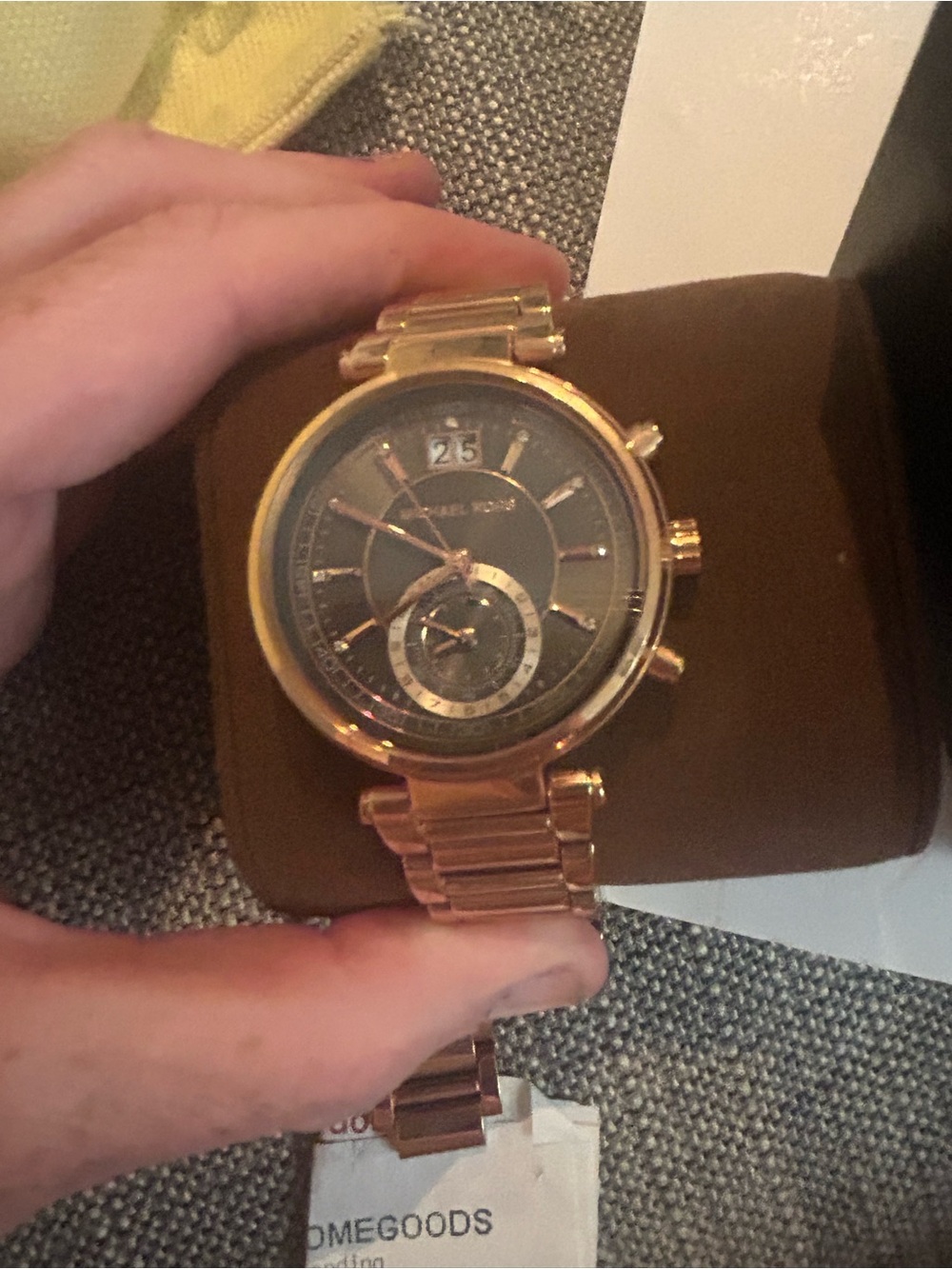 Michael Kors MK 6226 Rose Gold Chronograph Watch - Rose Gold/Black
